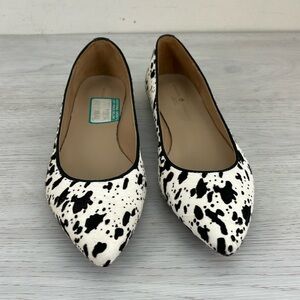 Mercanti Fiorentini Pointed Toe Calf Hair Flats